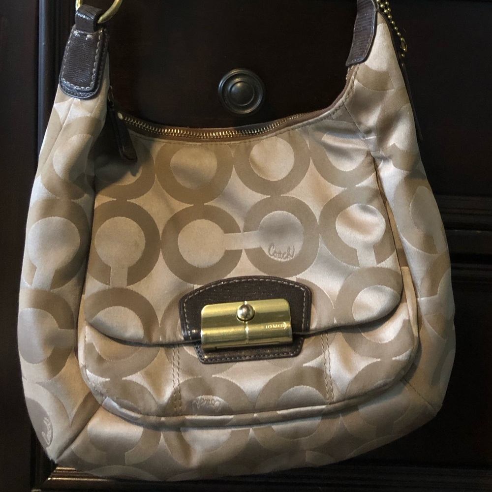 Monogram Coach C’s Hobo bag with 2 straps